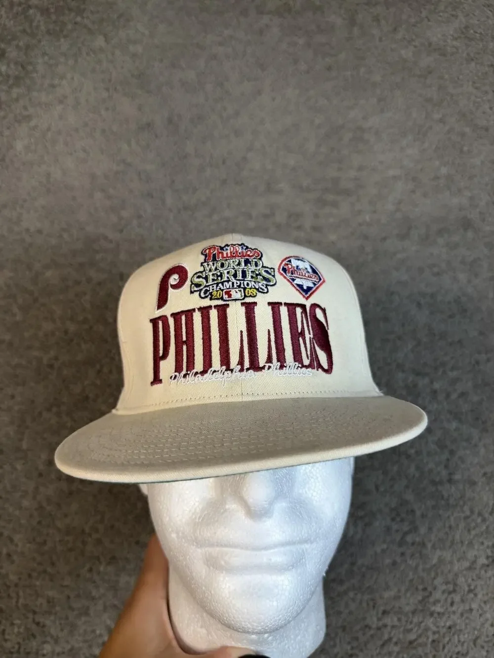 Philadelphia Phillies Hat Snap Back Mens 2008 World Series Mitchell & Ness
